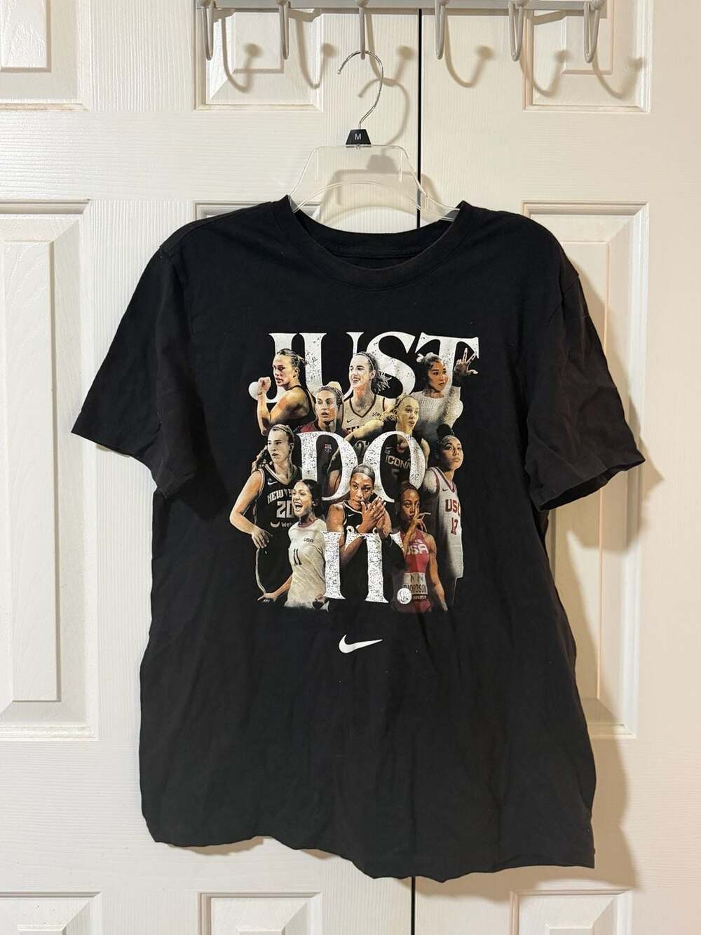 Nike Women's So Win Just Do It Graphic T-Shirt Black Size M - Picture 1 of 4